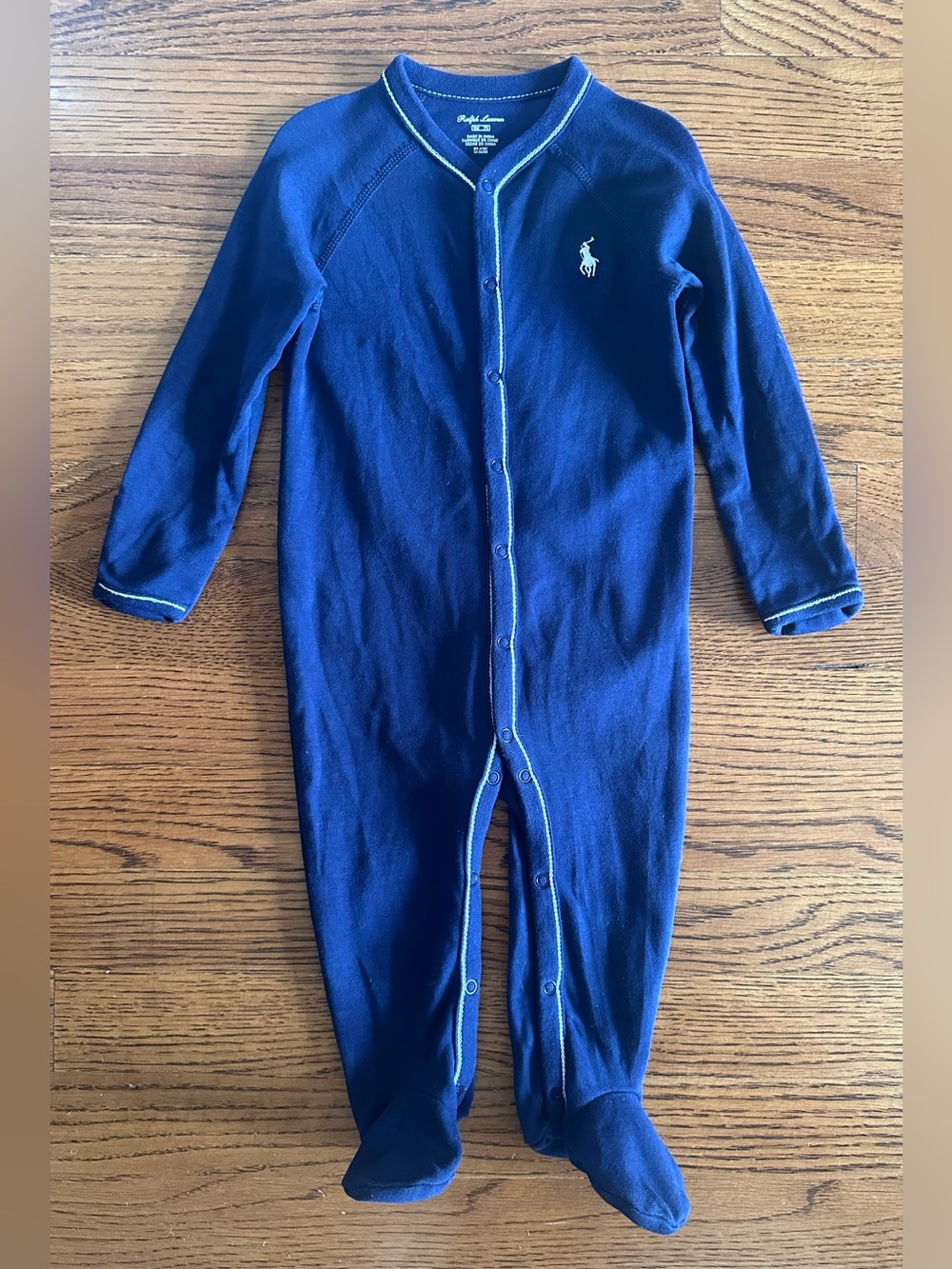 🇺🇸 RALPH LAUREN Baby Boy Footie Sleeper